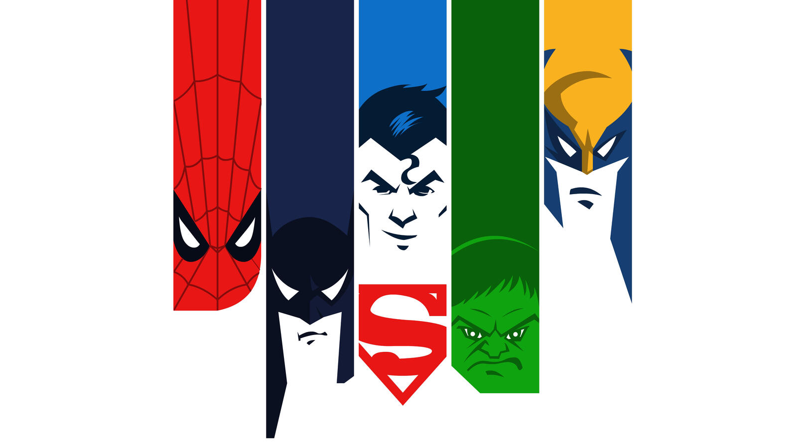 Бесплатное фото Логотипы супер героев