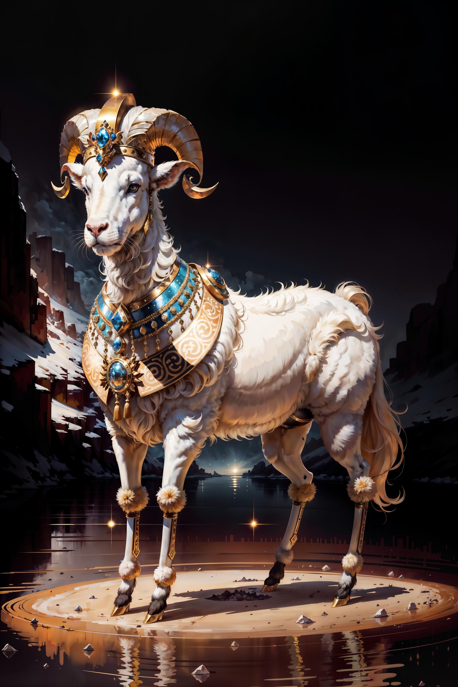 Free photo The myth of the golden sheep