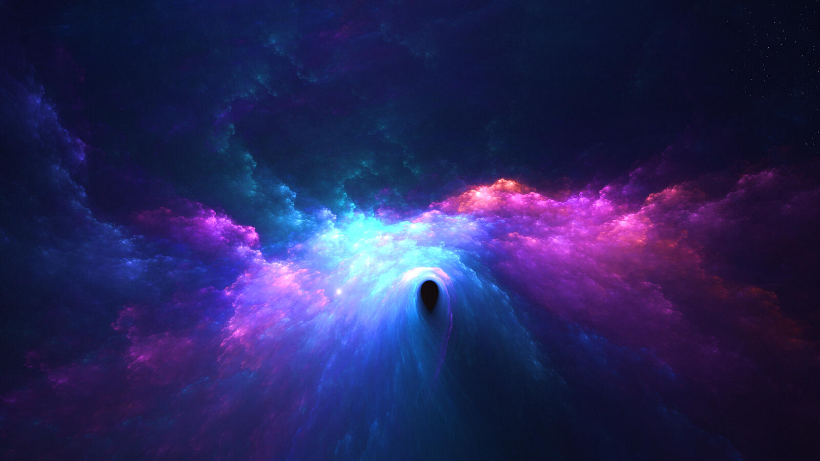 Обои космос Digital Universe фиолетовый на рабочий стол