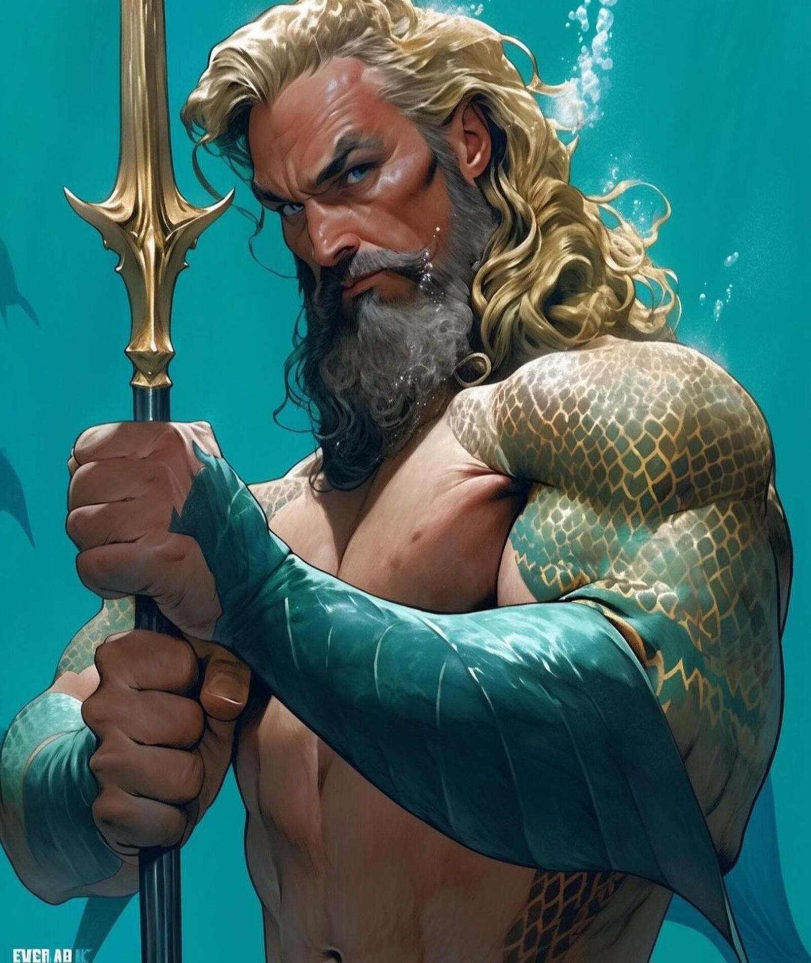 Бесплатное фото Aquaman Портрет