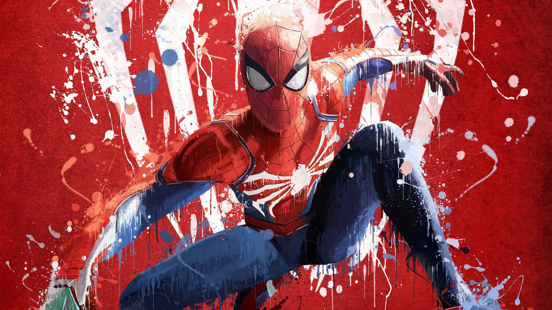 Бесплатное фото Человек-паук на PS4