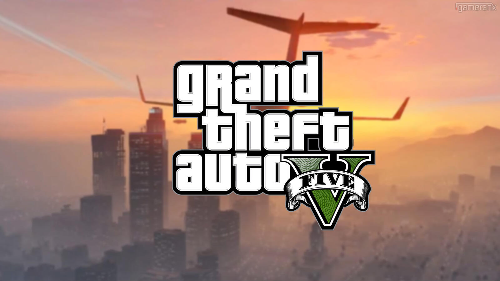 Free photo Grand Theft Auto V game logo