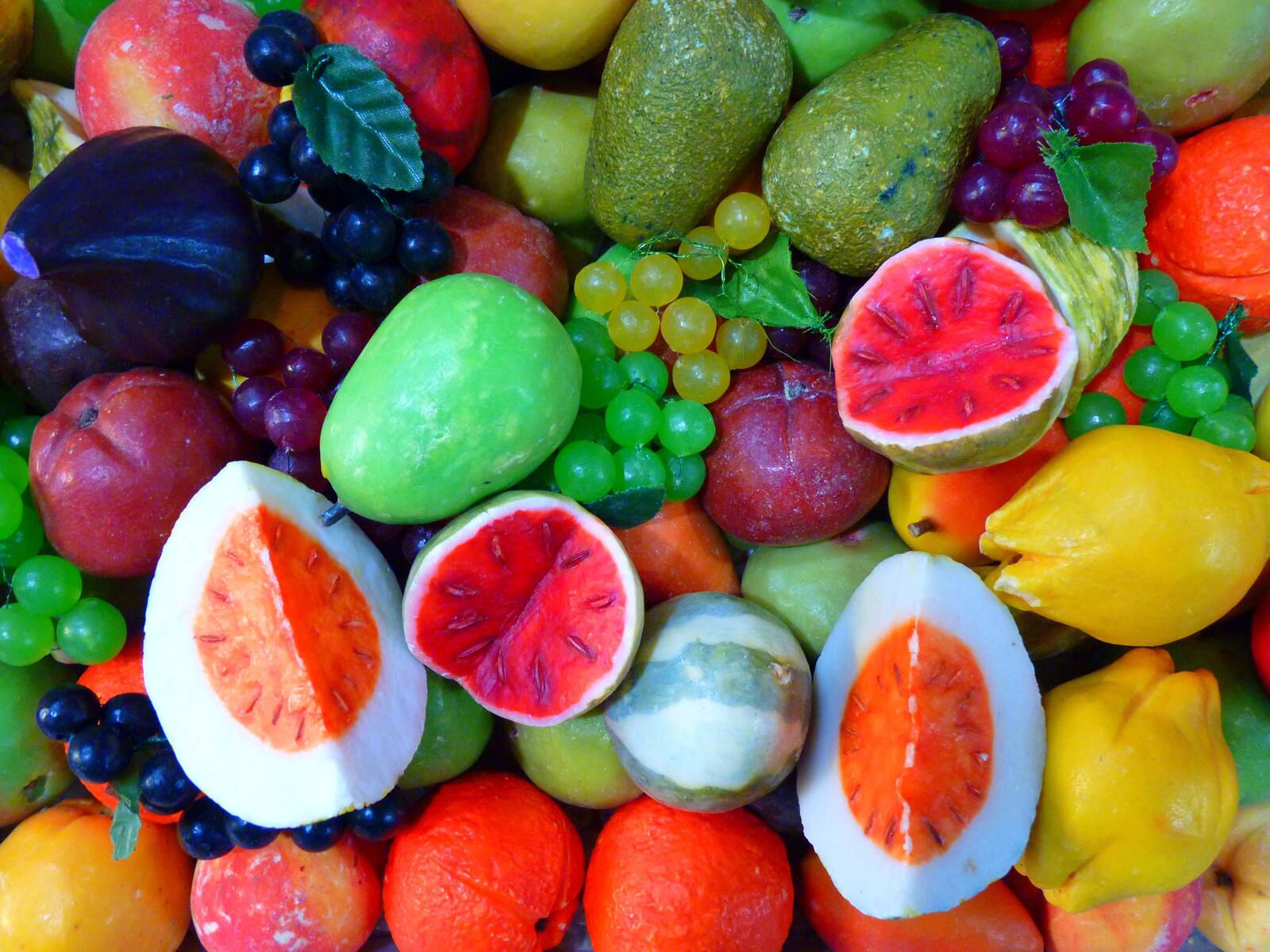 Бесплатное фото Мыло в виде фруктов и овощей
