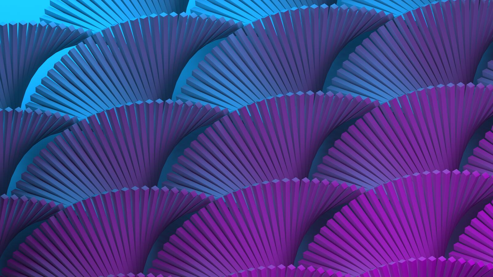 免费照片紫色和蓝色波浪形式的抽象作品