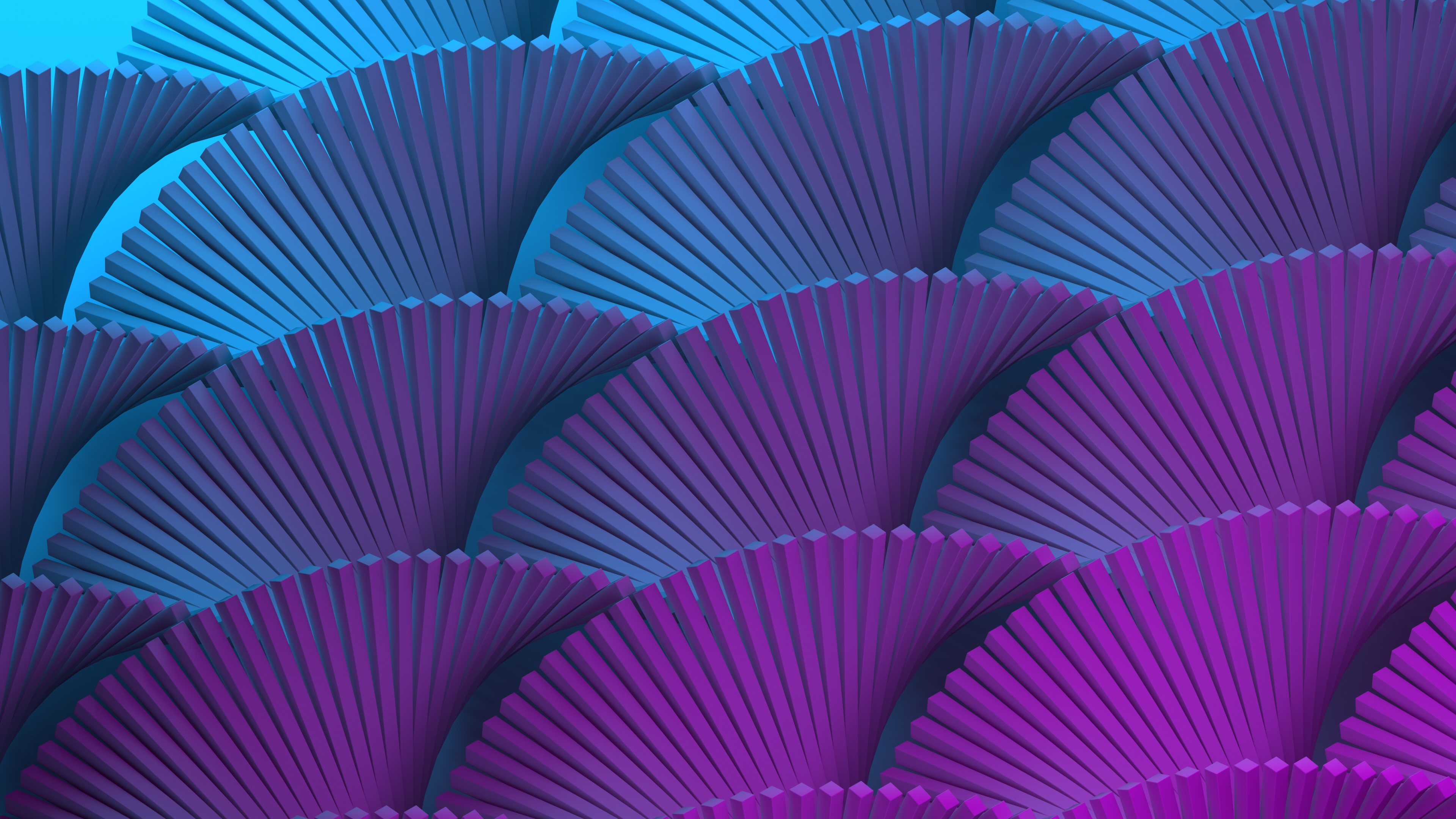 Абстракция в виде пурпурно-синей волны