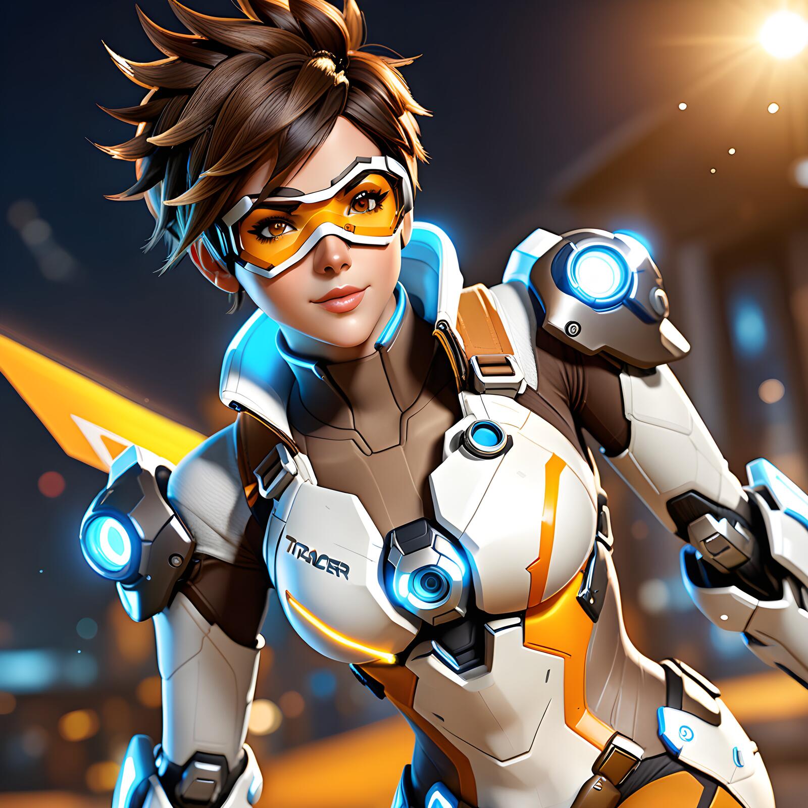 Free photo Tracer in armor