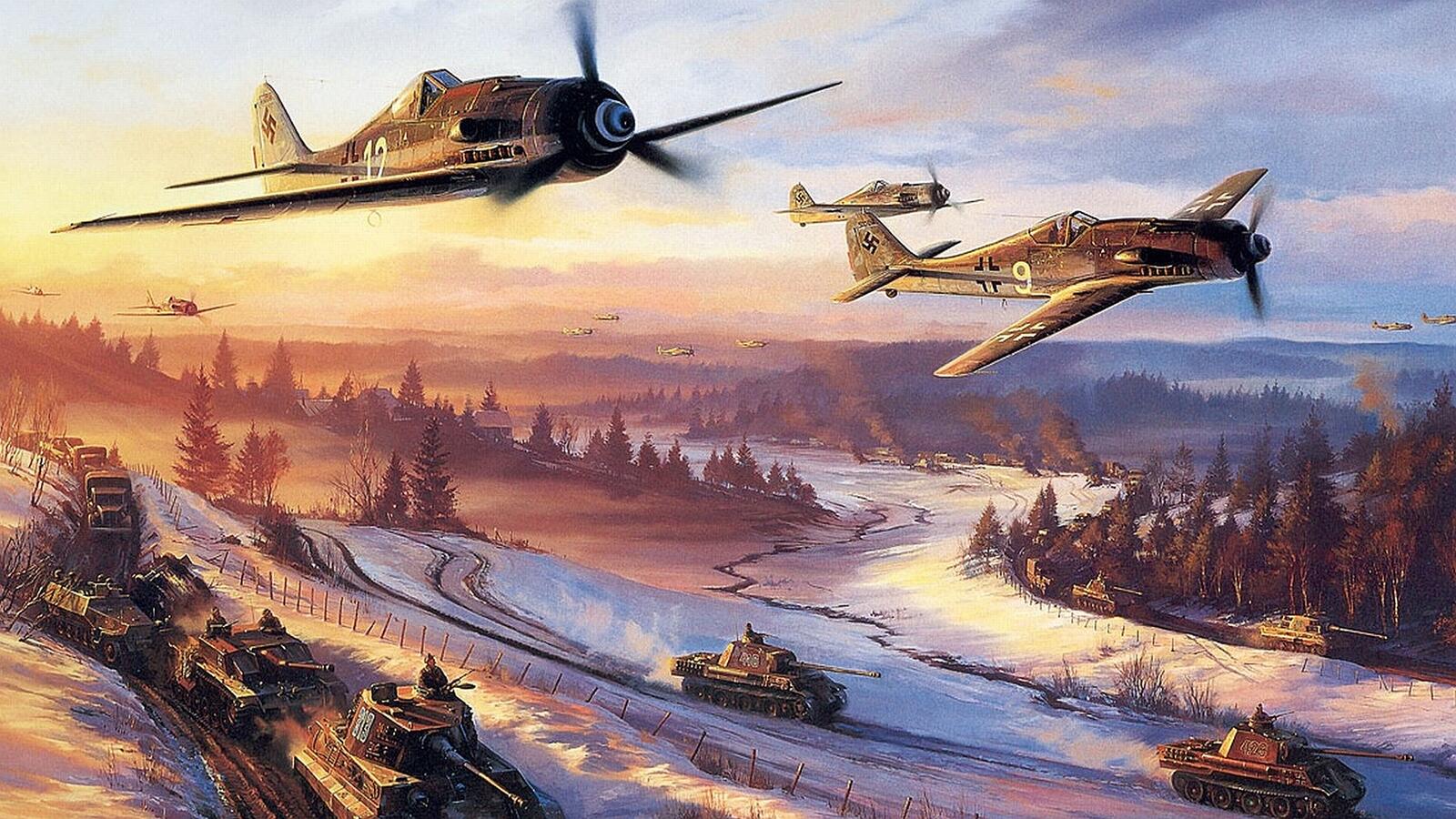 Wallpapers aircraft tanks winter on the desktop