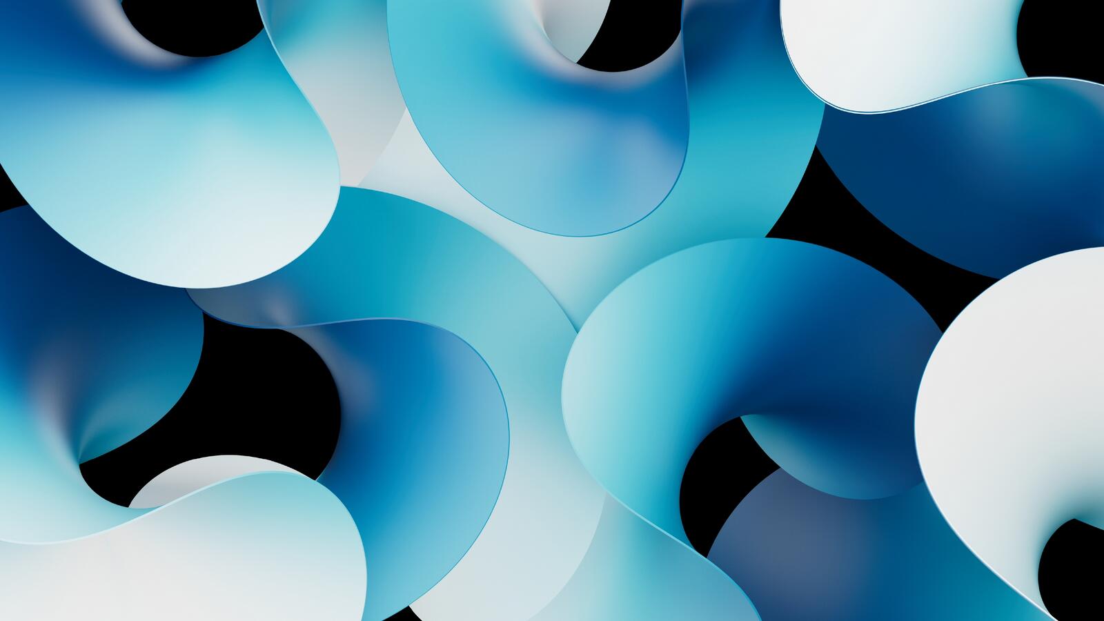 Free photo Turquoise pattern with curved lines