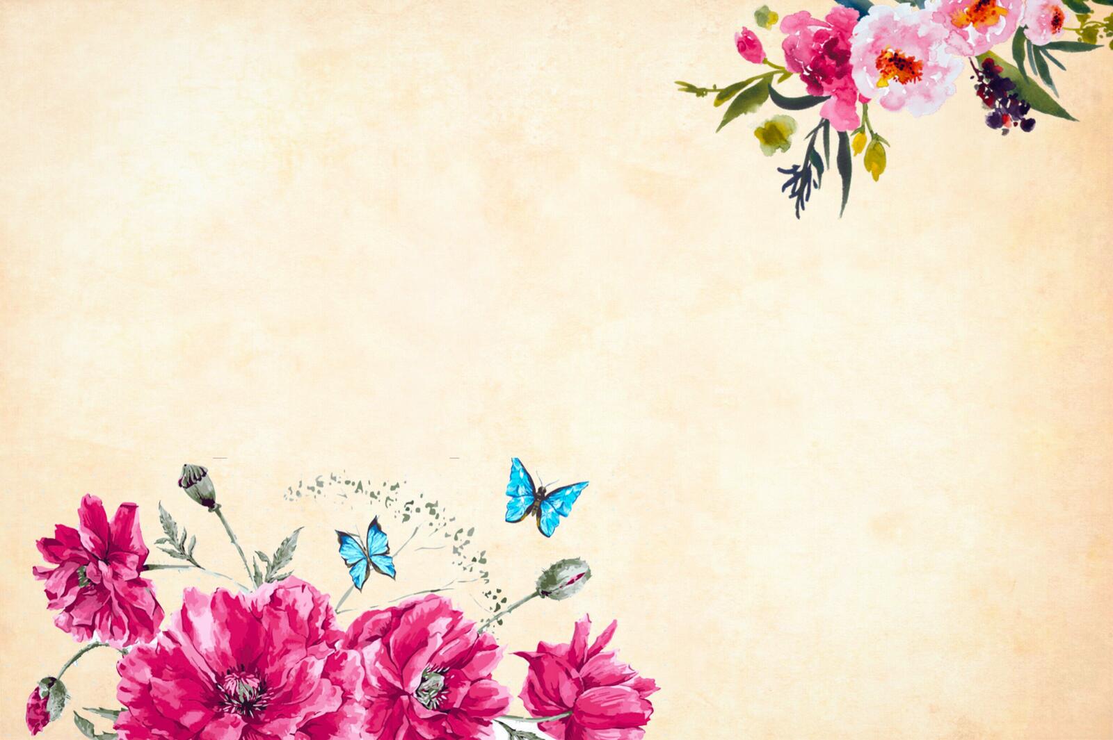 Бесплатное фото Рисунок цветов на ткани
