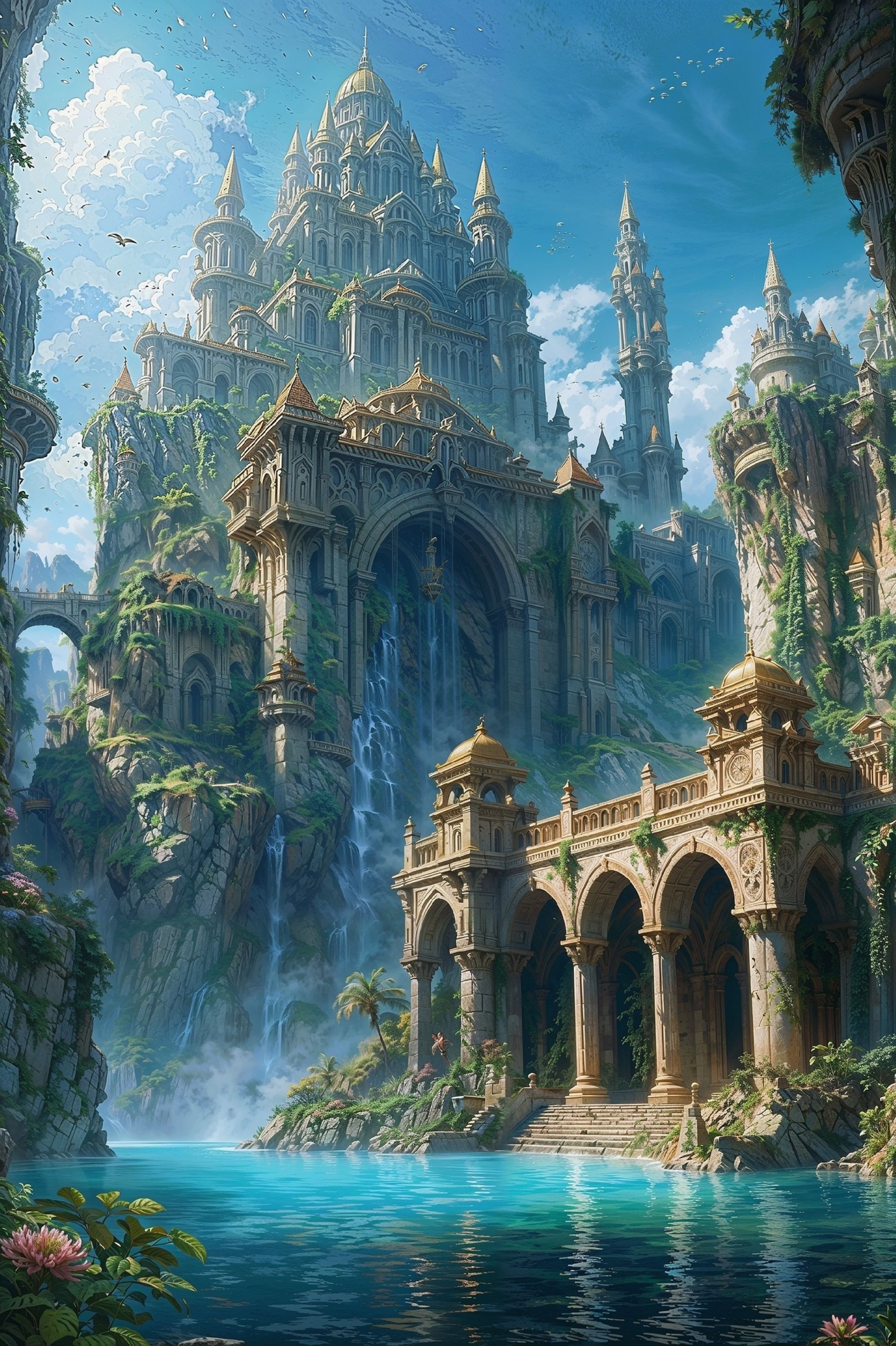 The ruins of a magnificent palace
