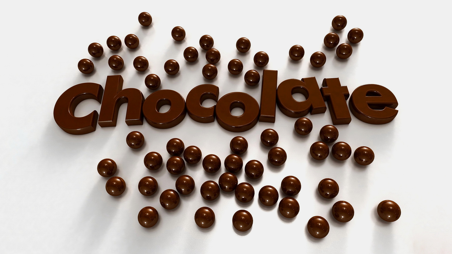 Free photo Chocolate lettering