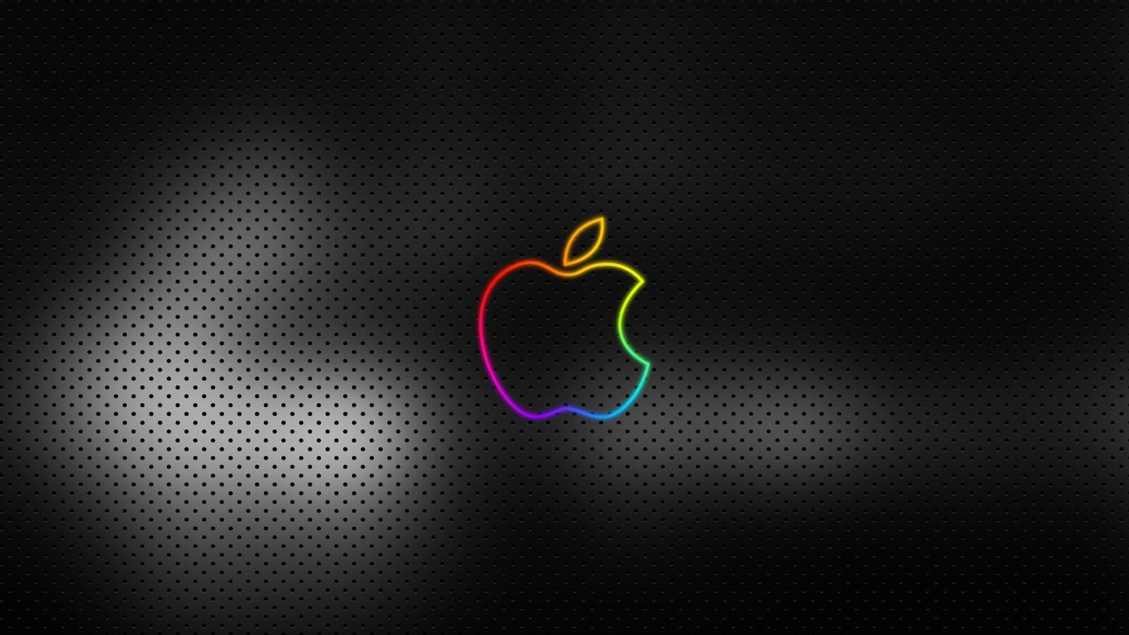 Бесплатное фото Темный фон для Apple