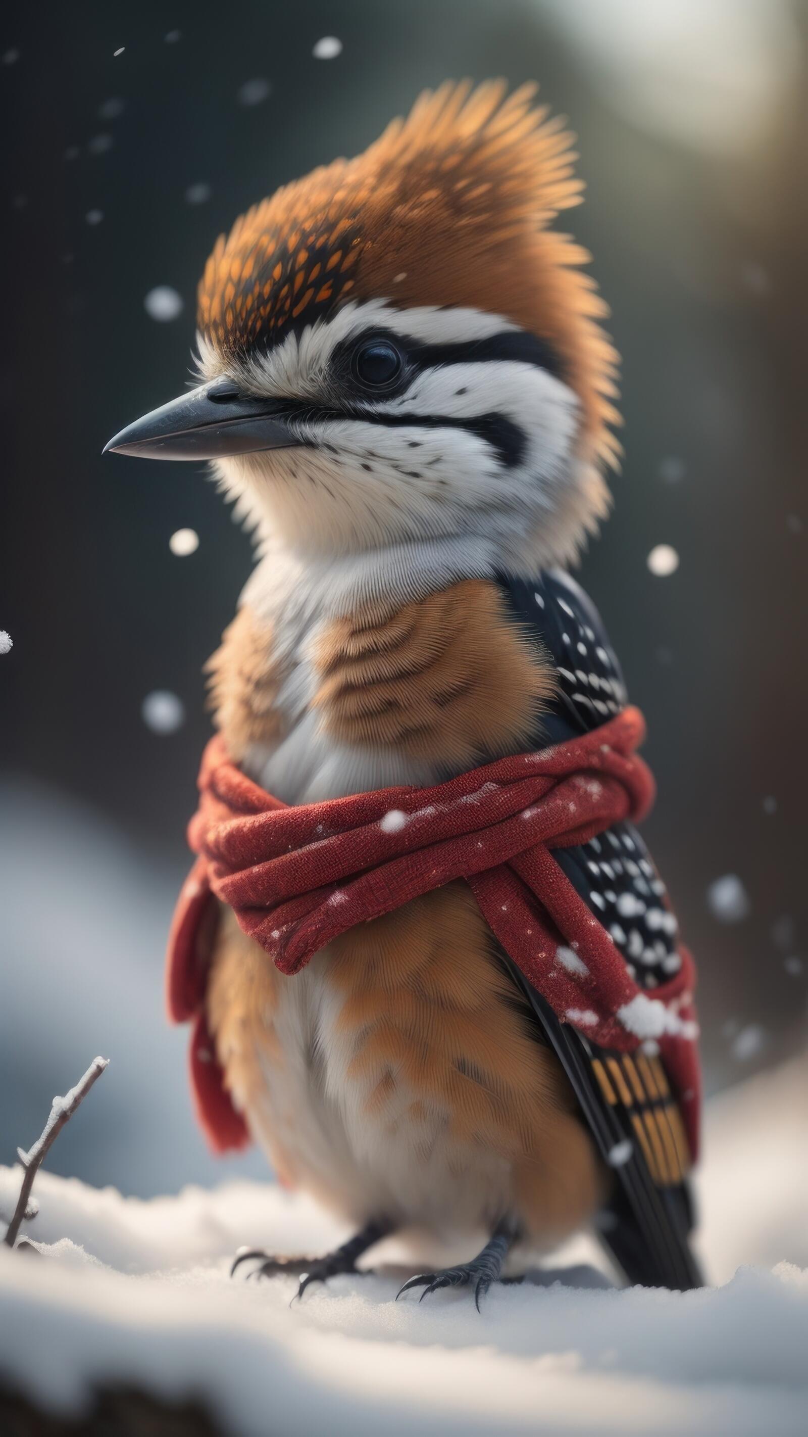 Free photo Cute Woodpecker