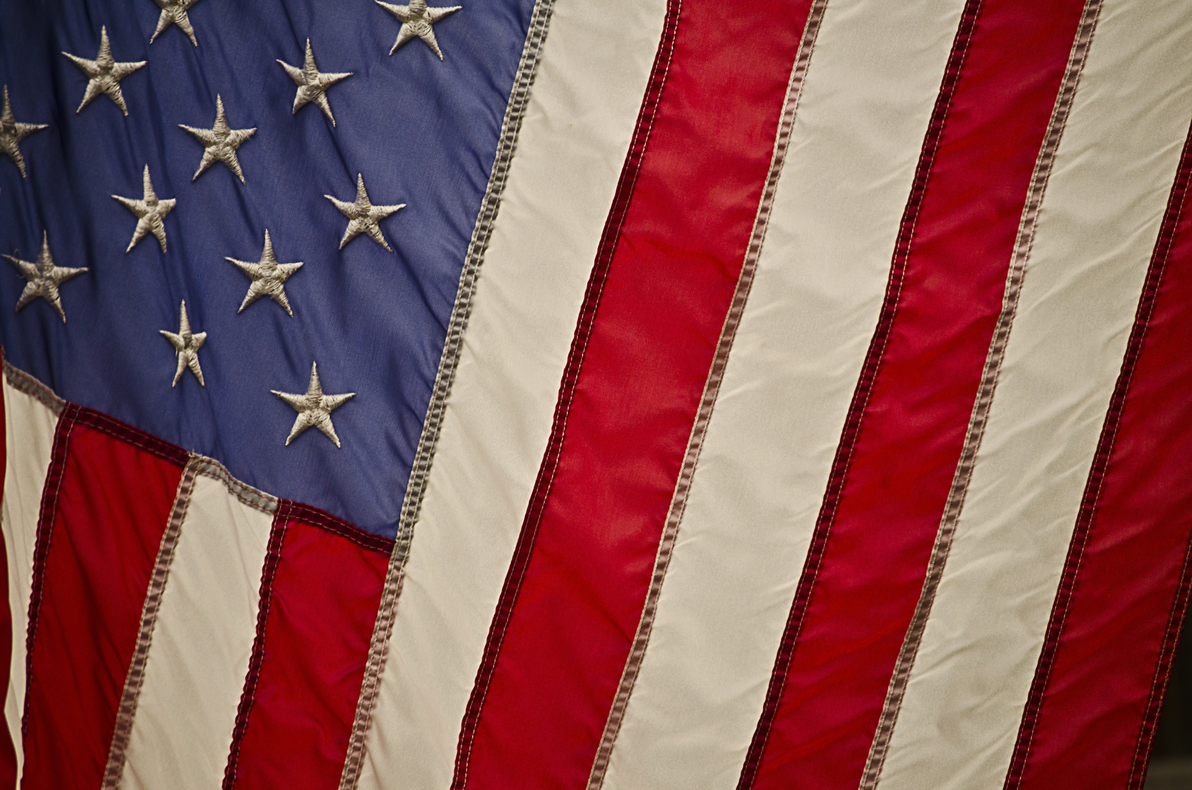 Бесплатное фото Звезды и полосы на флаге США