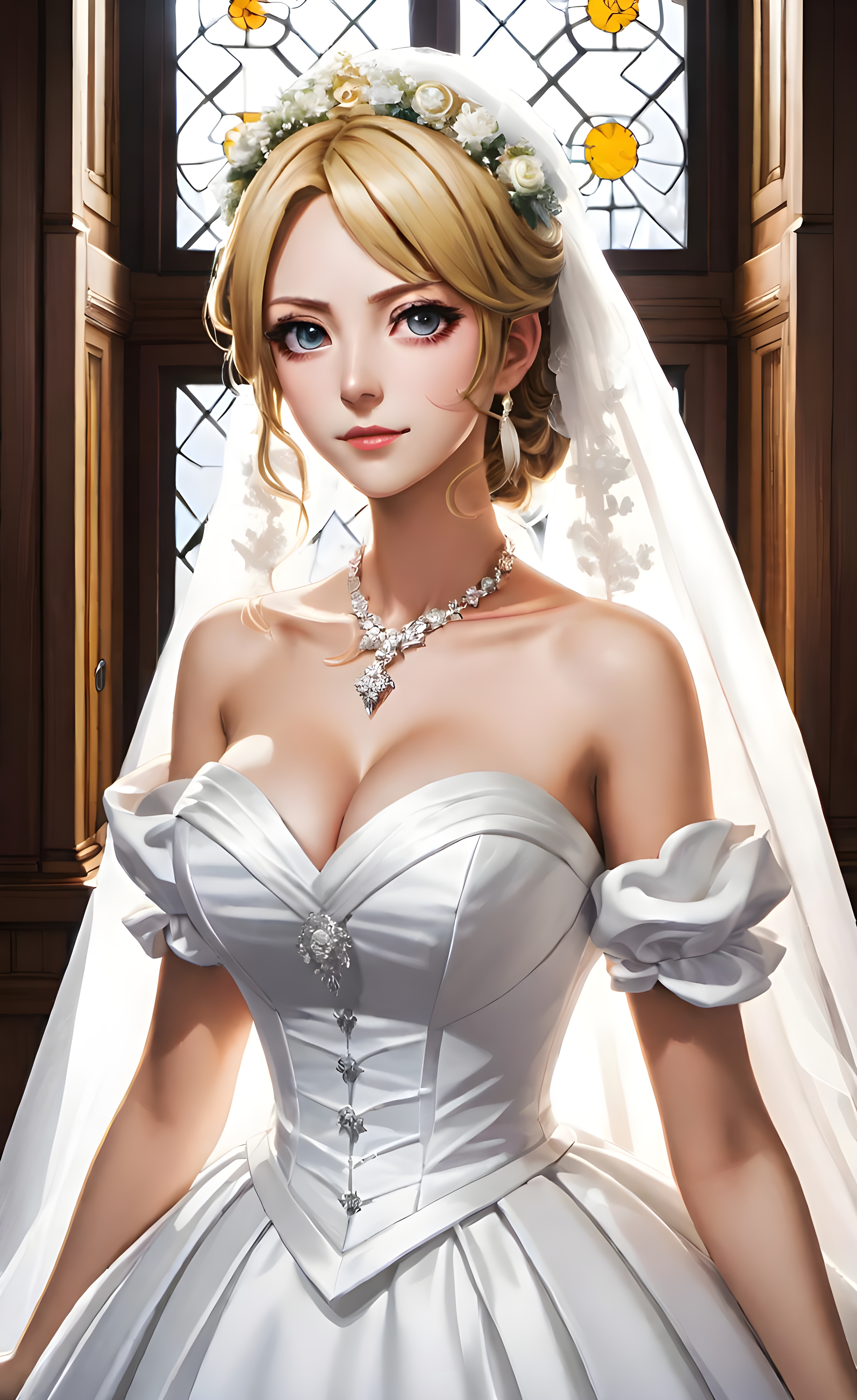Free photo Anime bride
