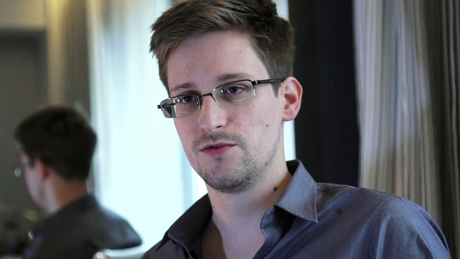 Free photo Portrait of Edward Snowden