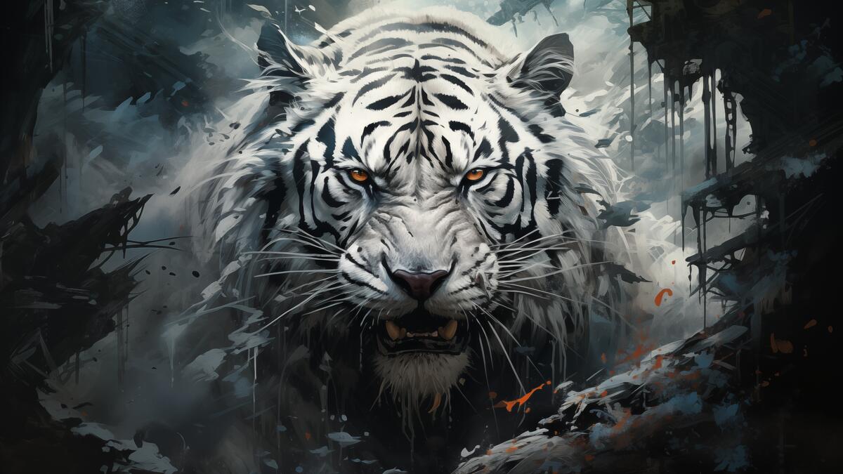 Страшный белый тигр
