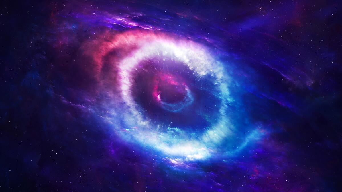 The glowing eye in the universe