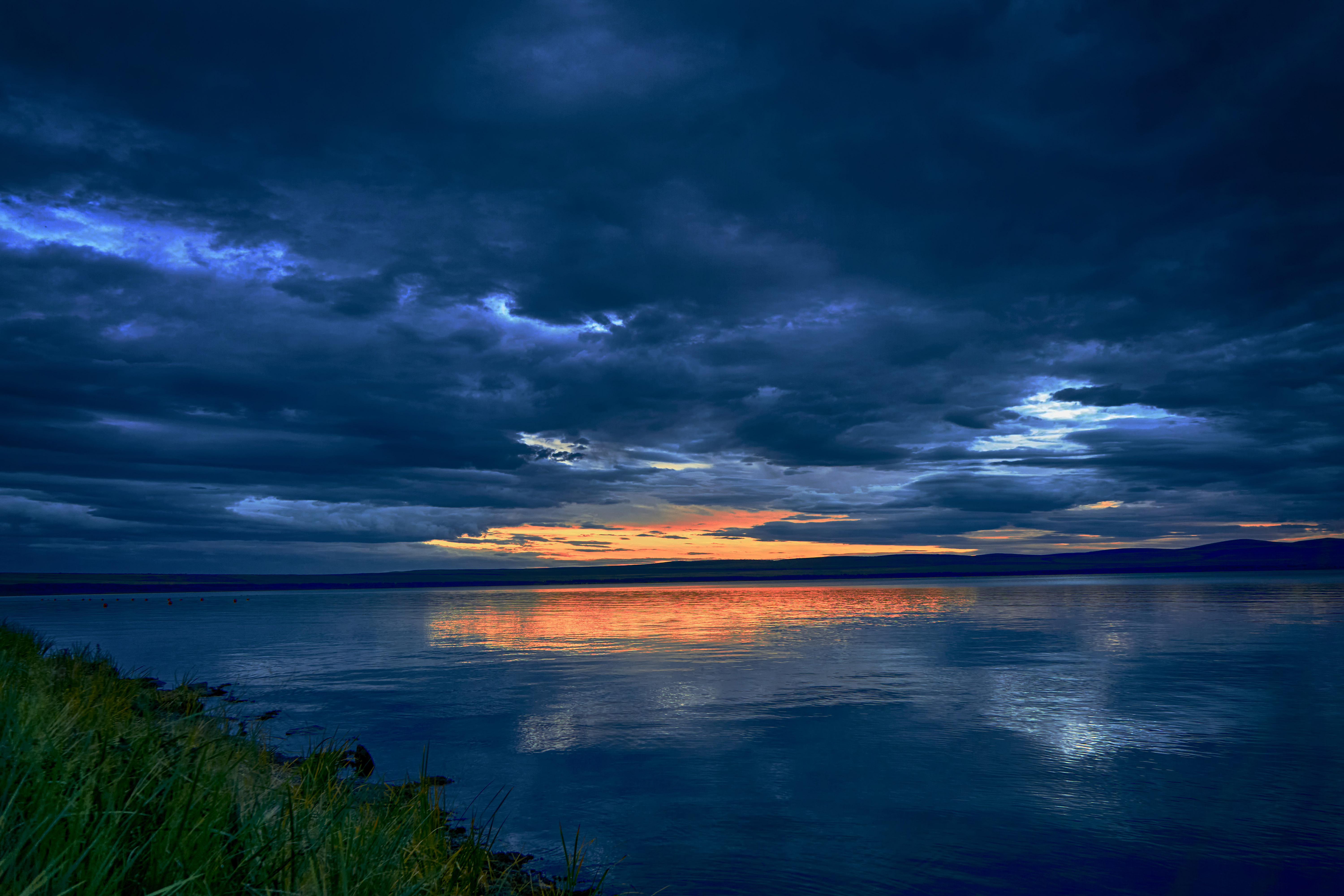 免费照片希拉湖的早晨