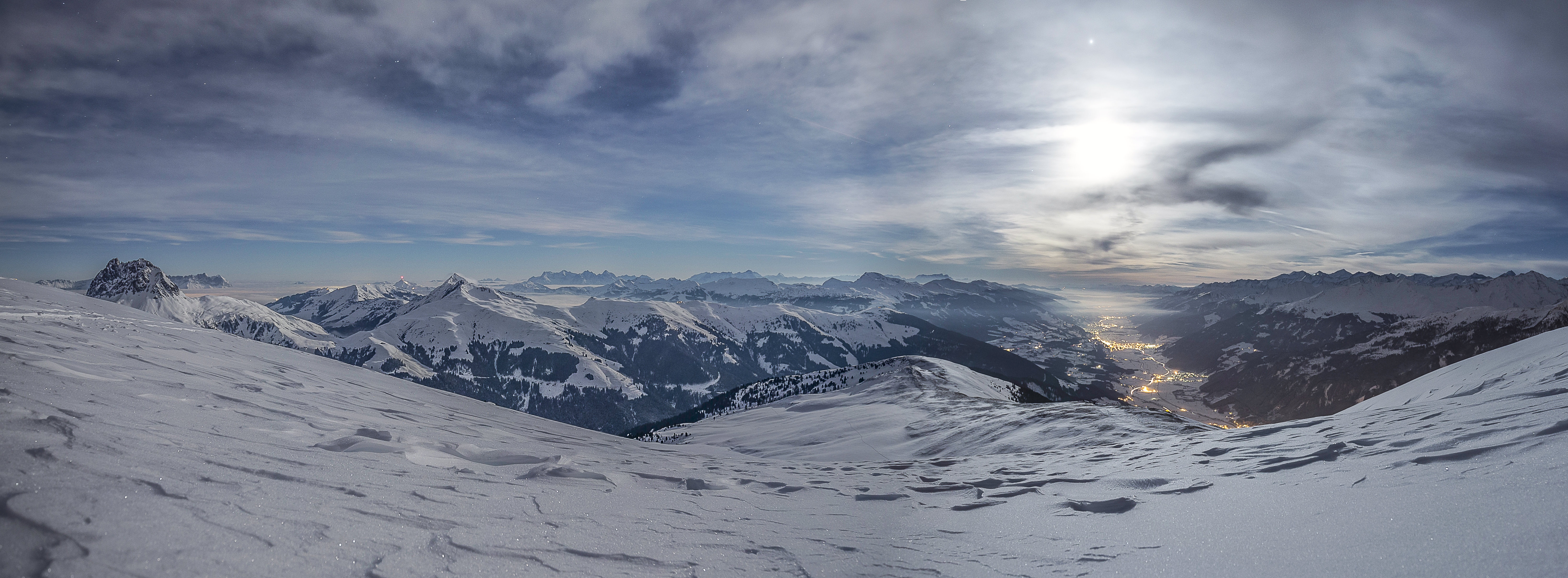 Бесплатное фото Зима в горах и чистый воздух