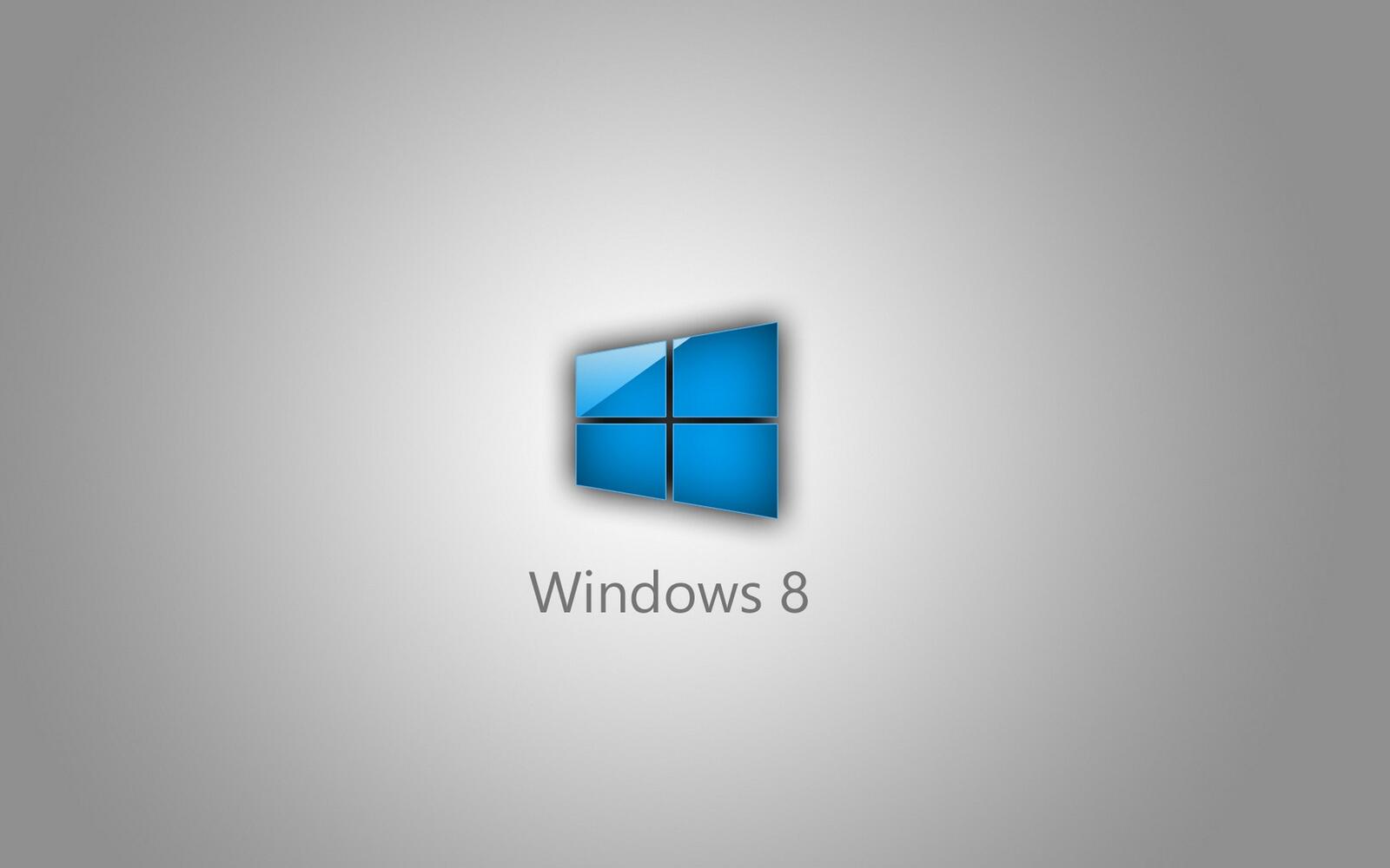 免费照片灰色背景上的 Windows 8 徽标