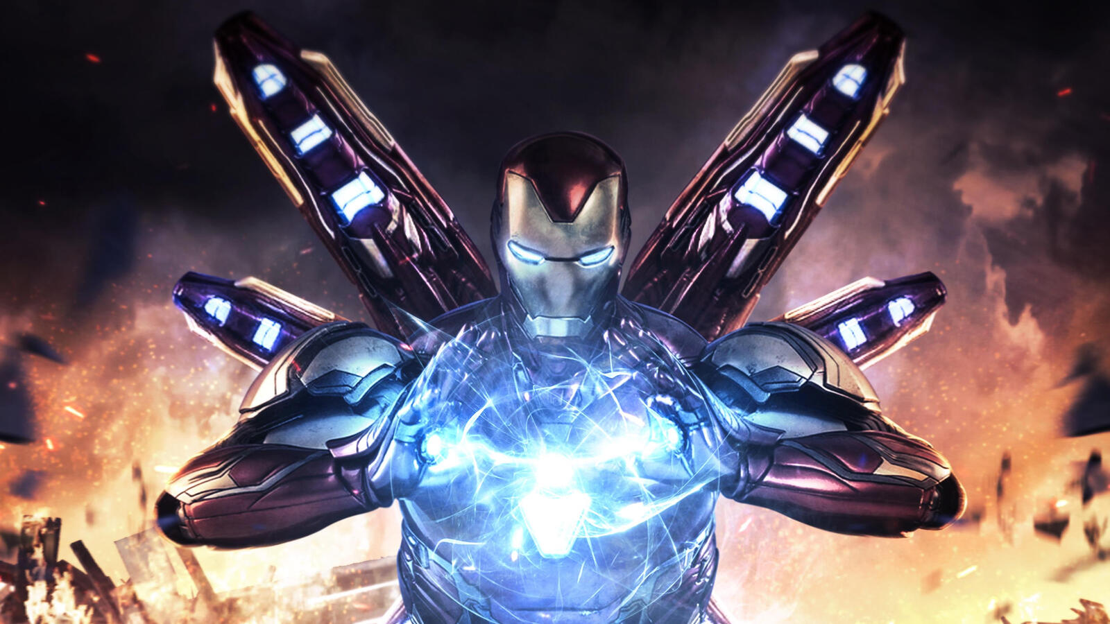 Wallpapers Avengers and Game Iron Man superheroes on the desktop