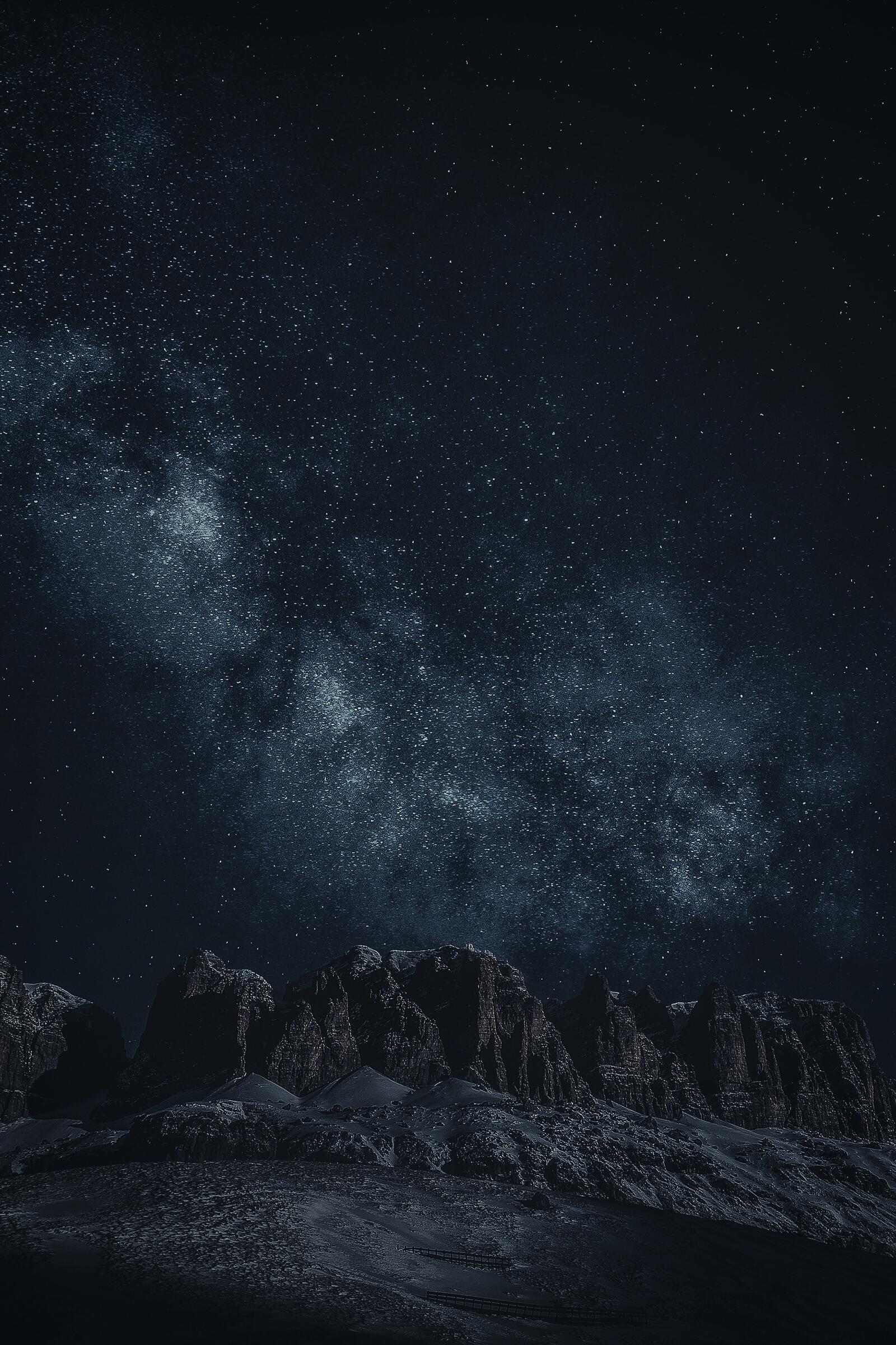 Бесплатное фото Звездное небо в окрестностях США