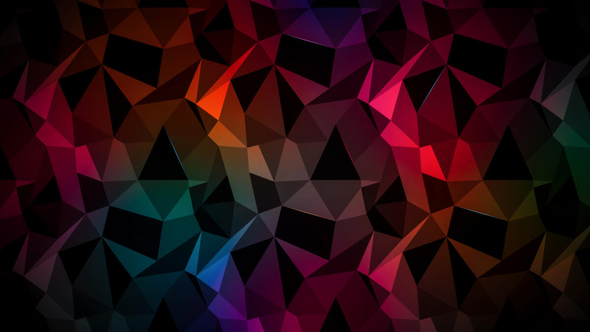Абстрактные цветные треугольники