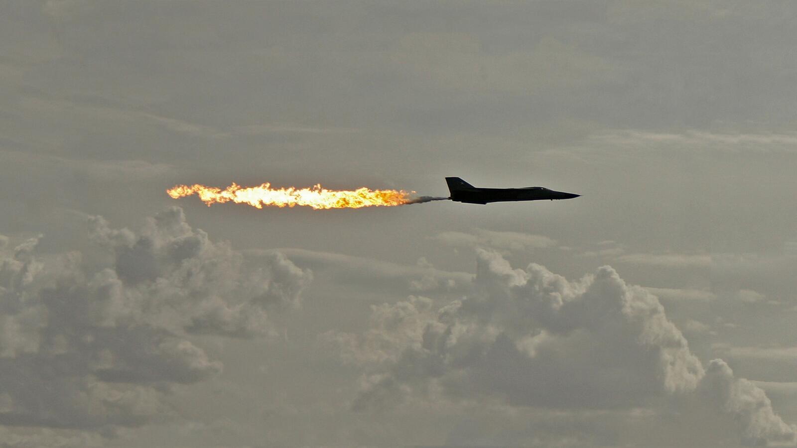 Wallpapers airplane fire military on the desktop