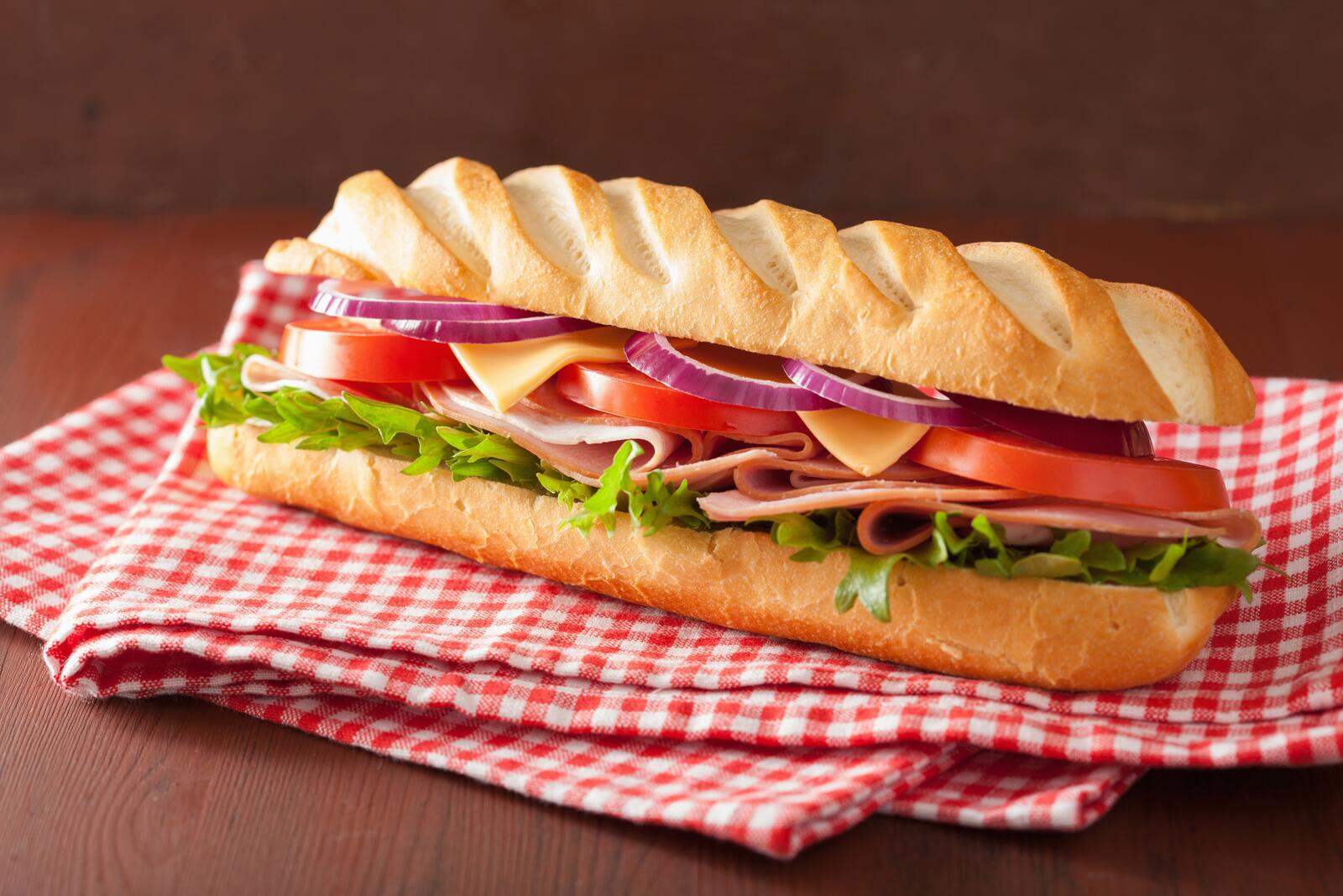 Бесплатное фото Сэндвич из Subway