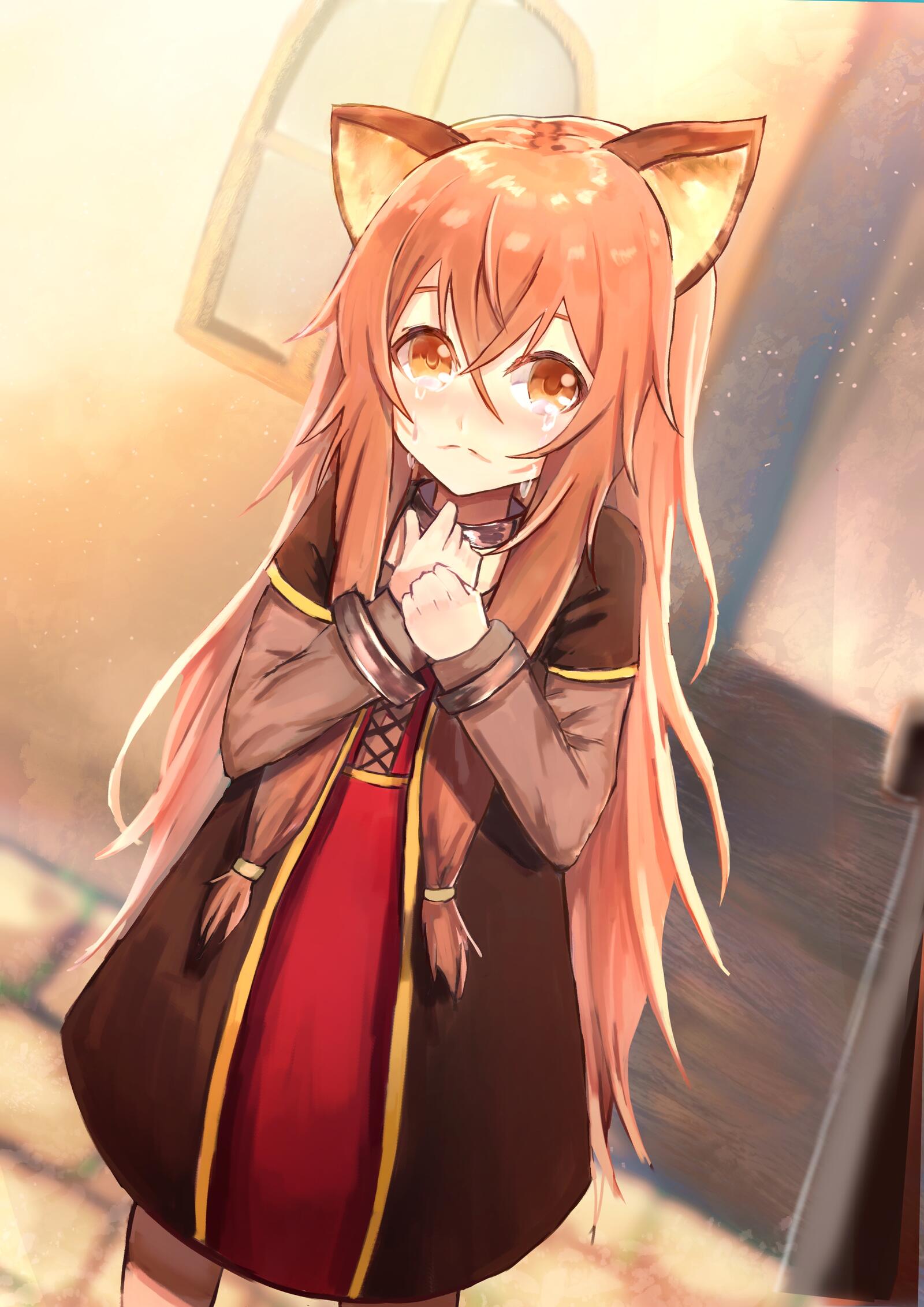 Free photo Anime girl with fox ears