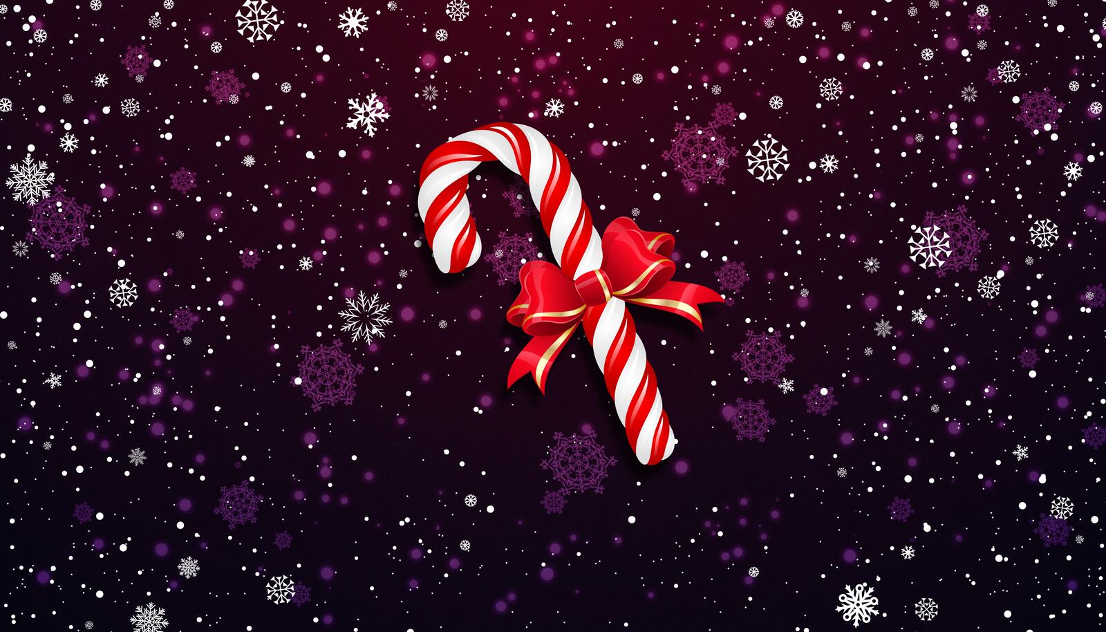 Бесплатное фото Рождественская конфетка со снежинками