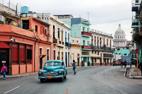 City Street in Cuba