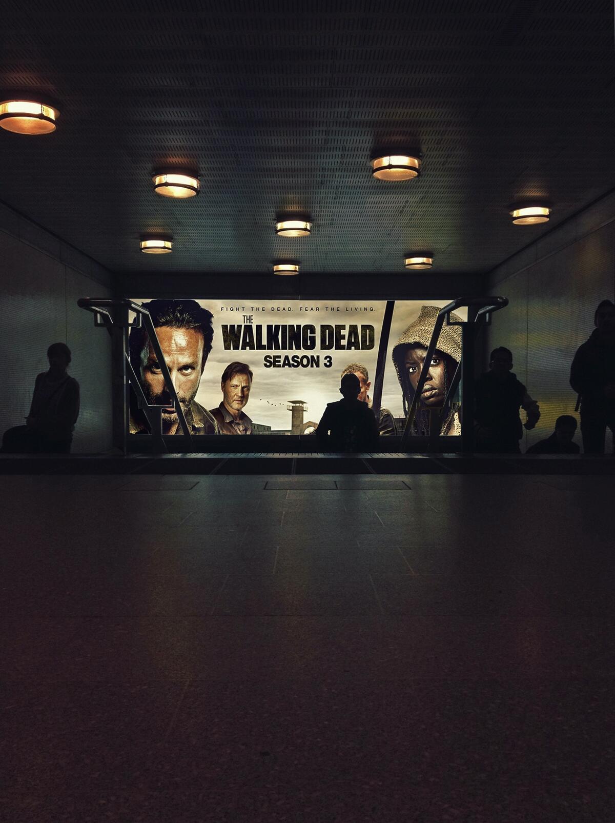 The Walking Dead on the movie poster.