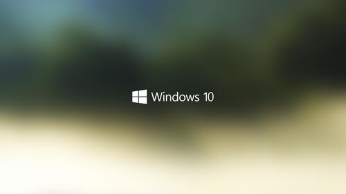 Логотип Windows 10  на простом фоне