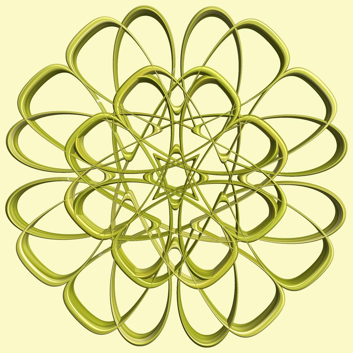 A pattern resembling a flower