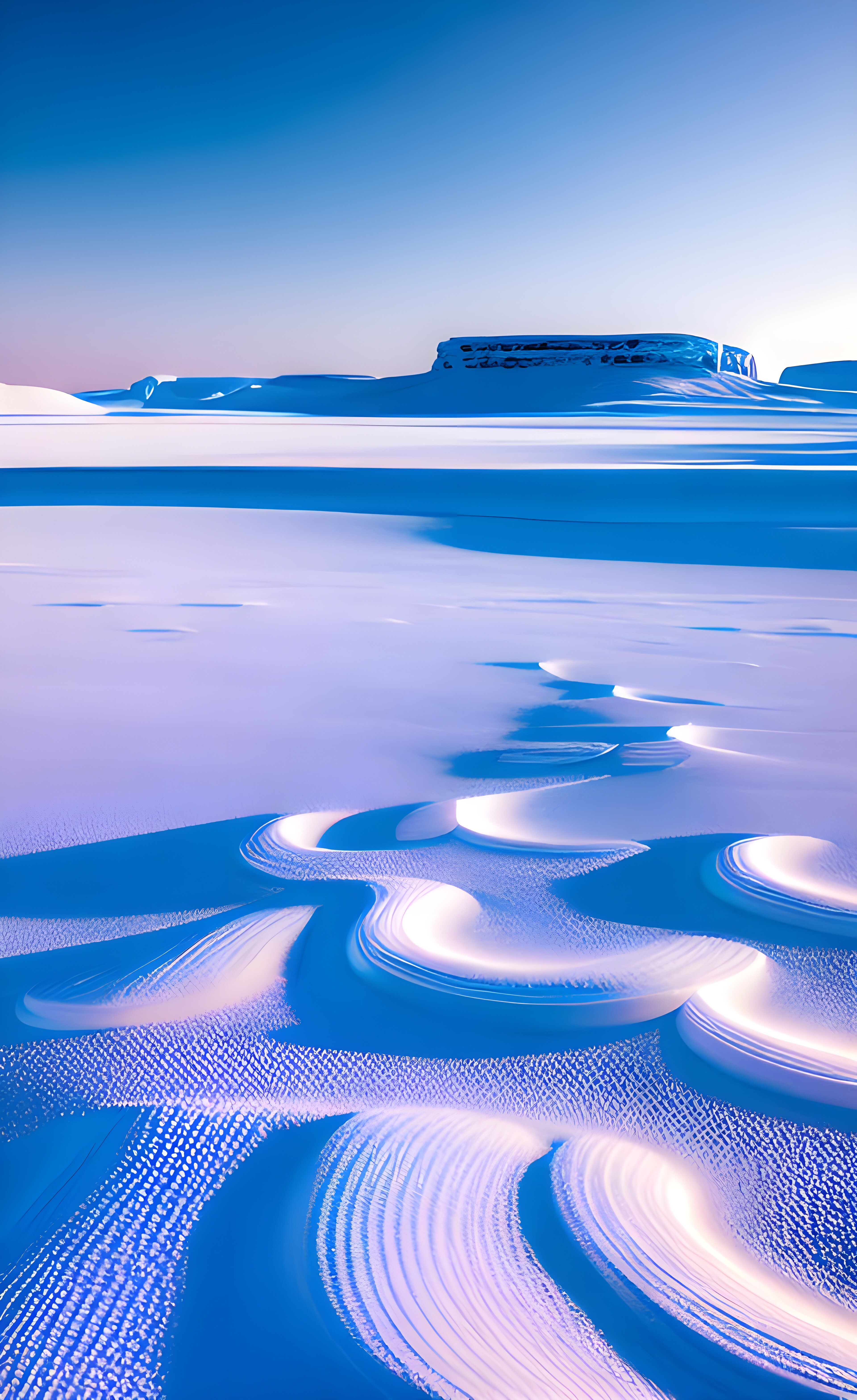 Бесплатное фото Ледяная пустыня