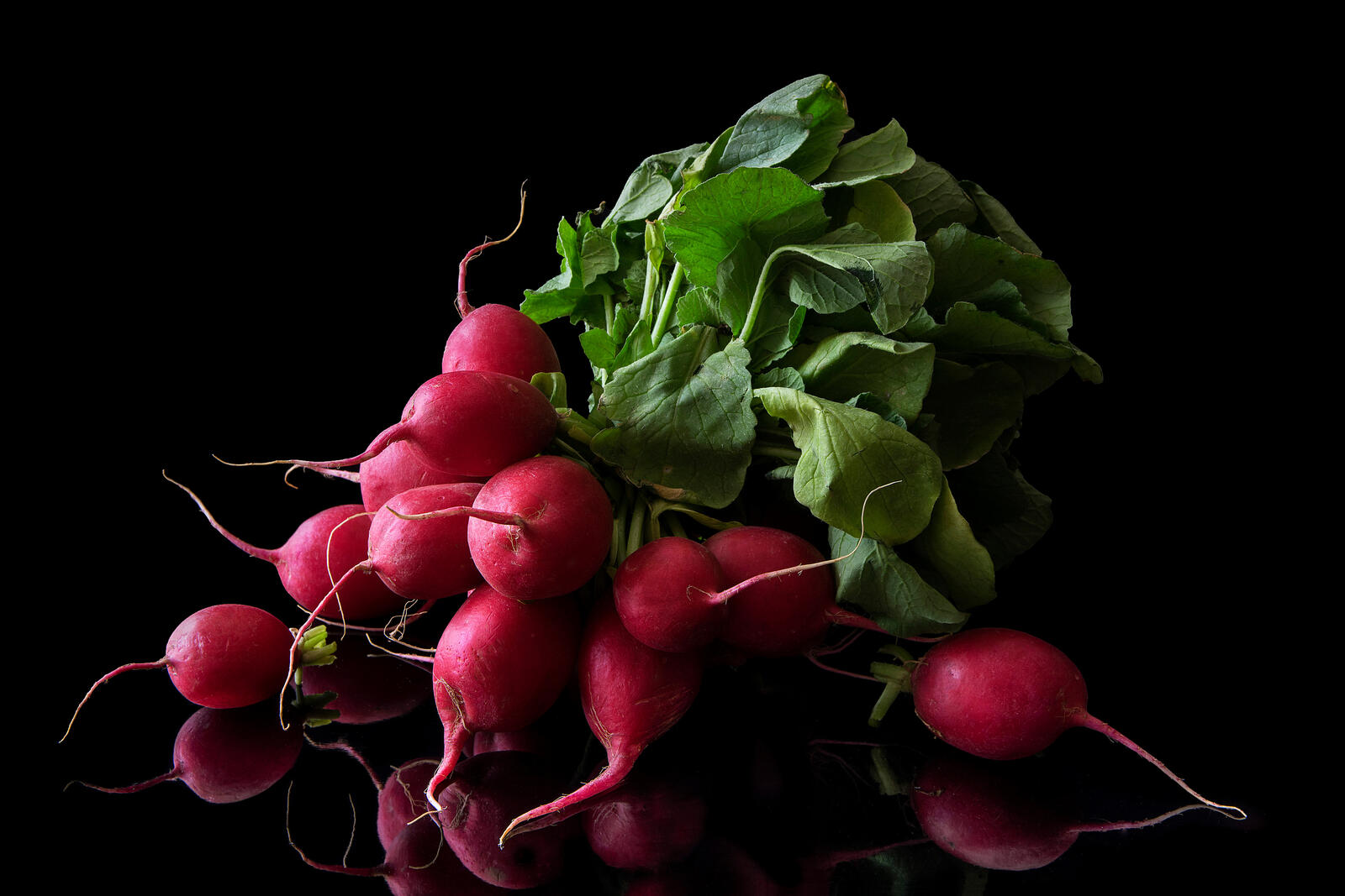 Free photo A packet of radishes
