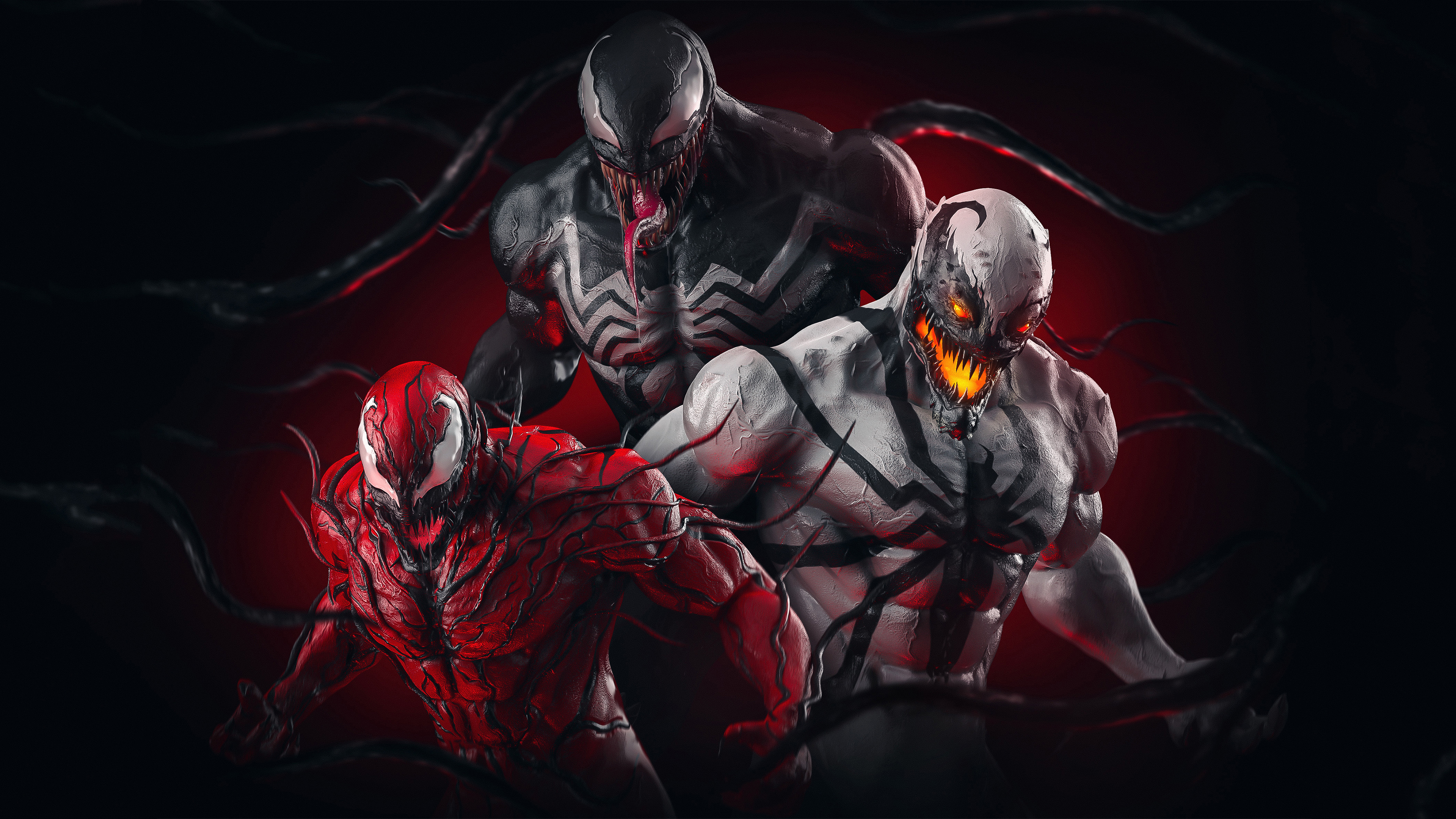 Free photo Monster Venom on black background