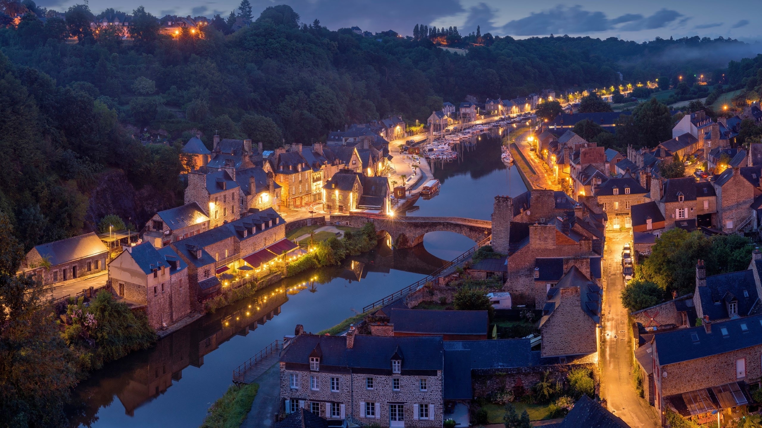 免费照片法国夜景从高处看