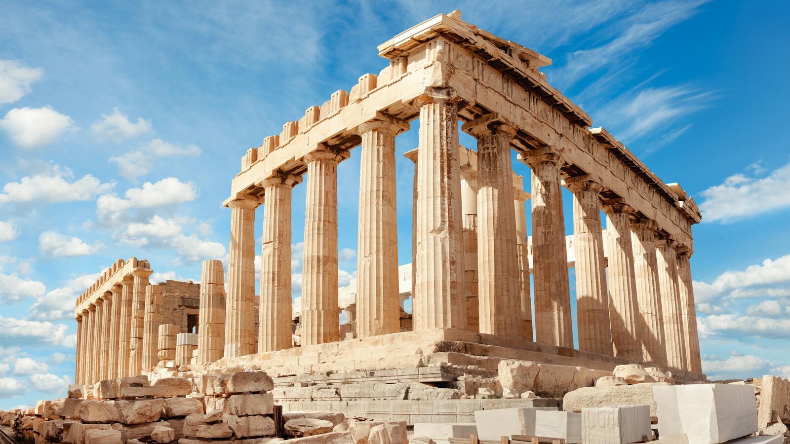 Free photo Ancient Greek Temple in Greece