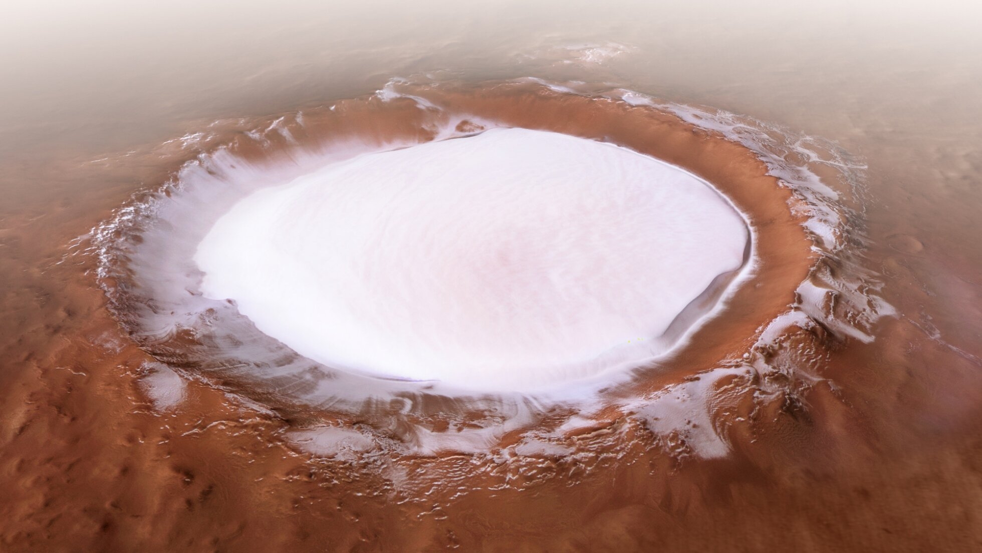 Обои обои марс NASA ледяное озеро на рабочий стол