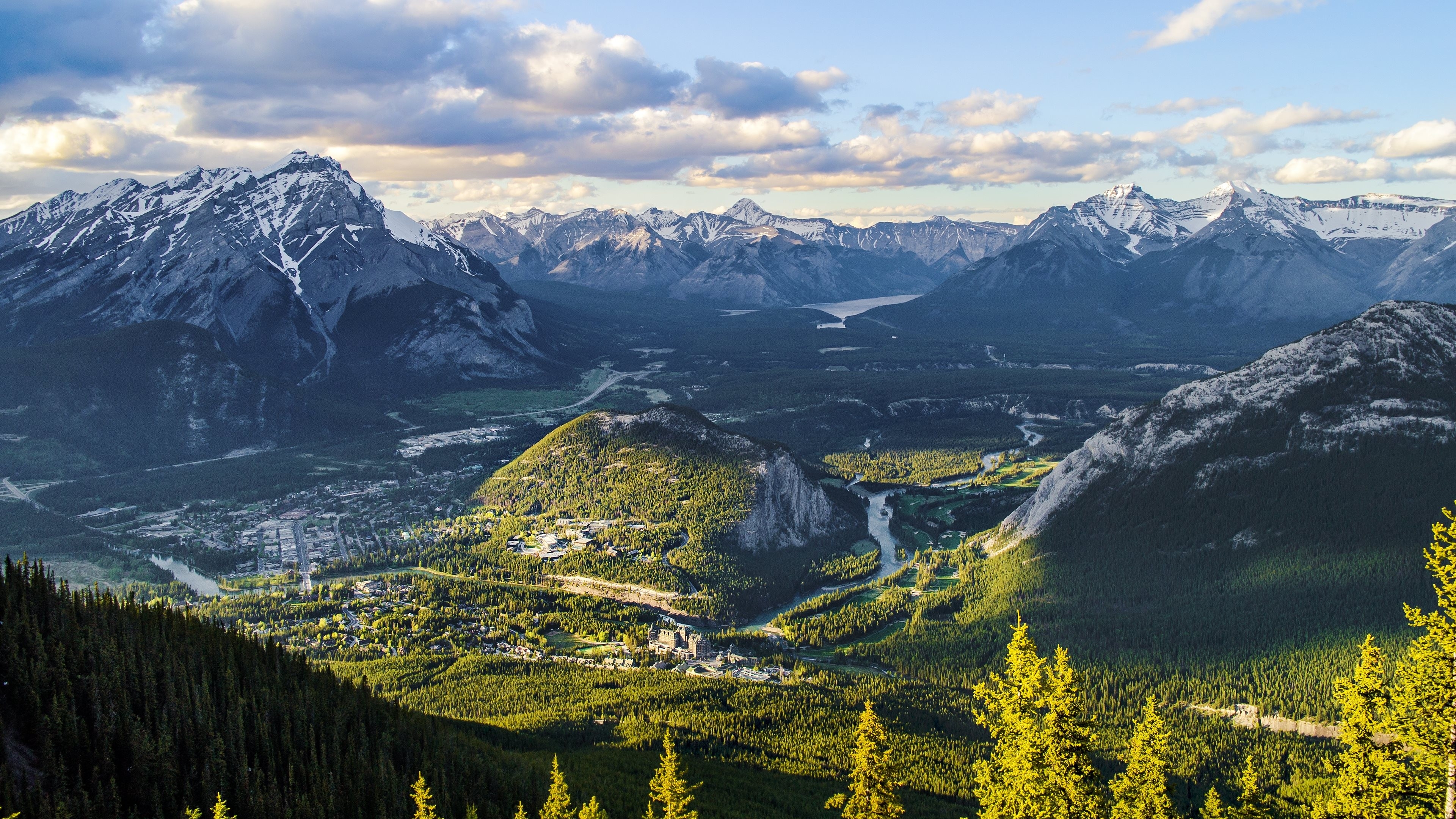 Wallpapers wallpaper banff national park picturesque mountains on the desktop