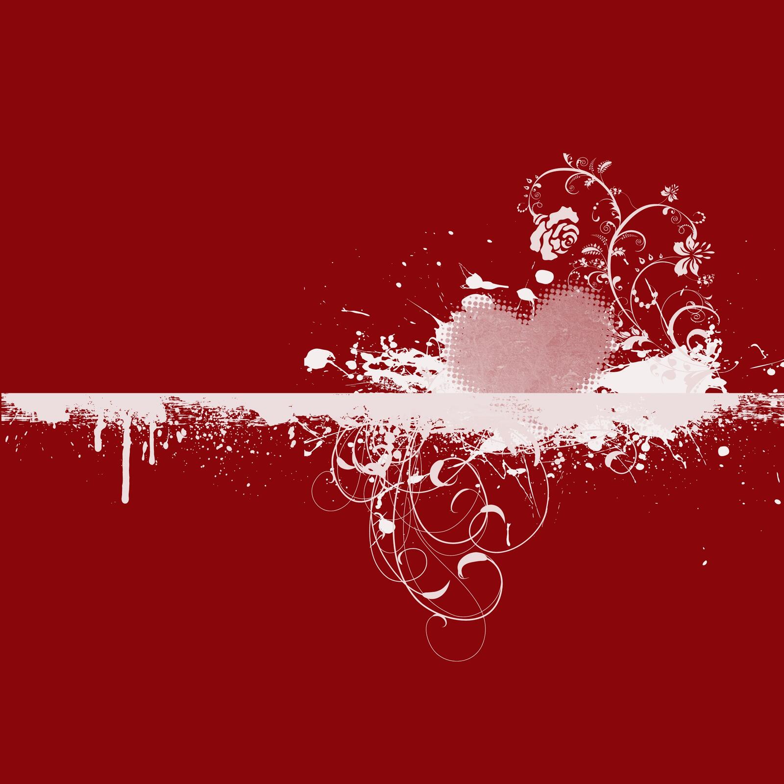Wallpapers Valentine day love heart on the desktop