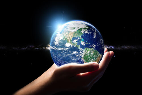 The earth is in human hands