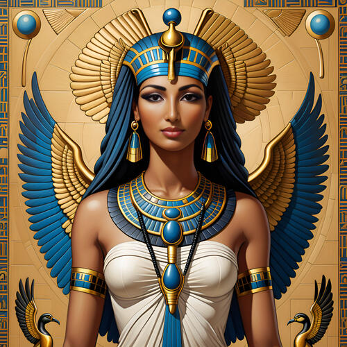 The goddess Isis.