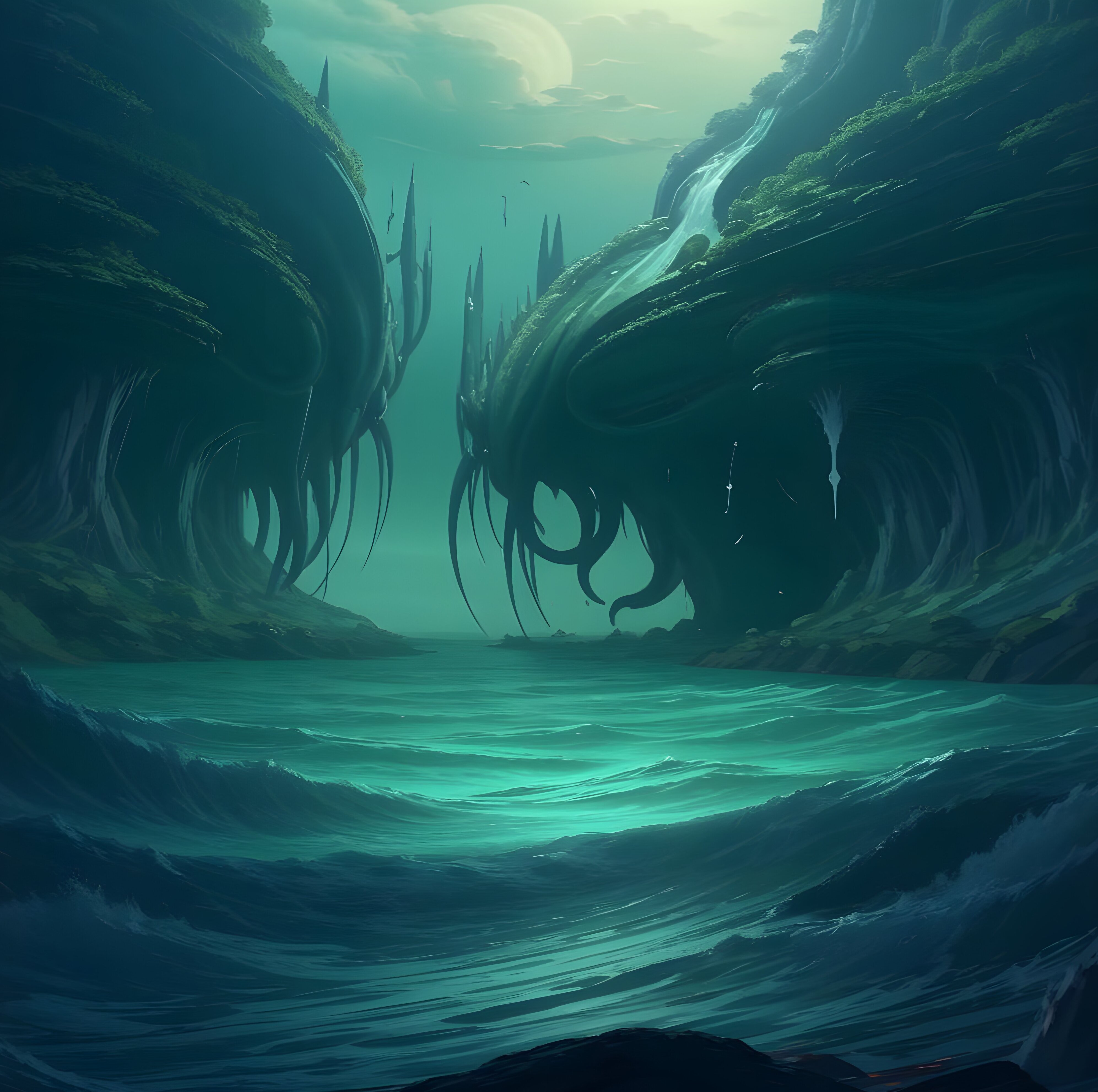 Бесплатное фото Инопланетное море