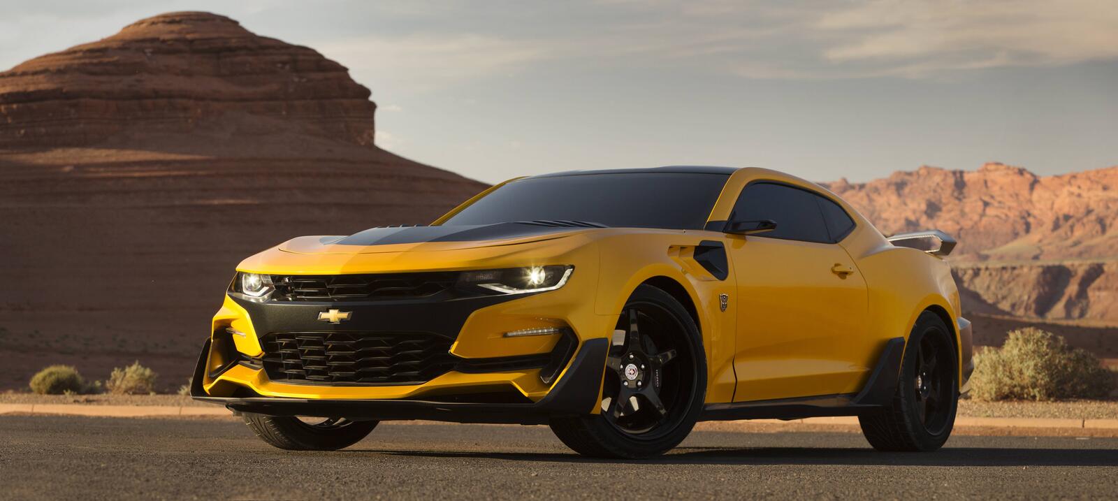 Free photo Chevrolet Camaro from the movie Transformers The Last Knight