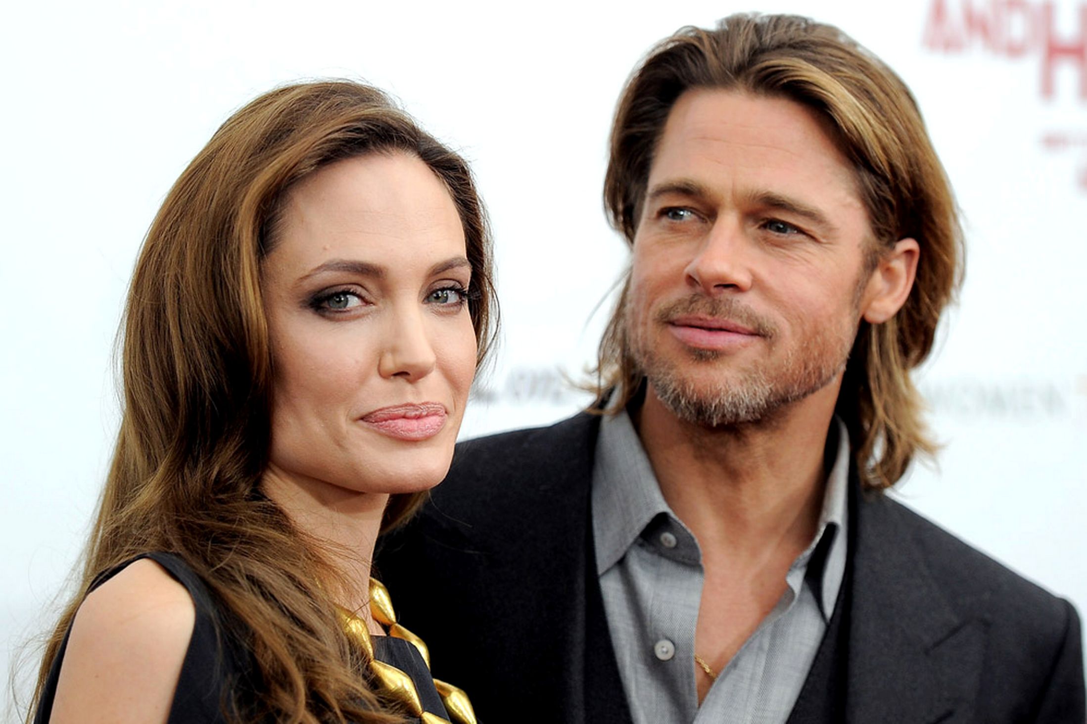 Free photo Angelina Jolie and Brad Pitt.
