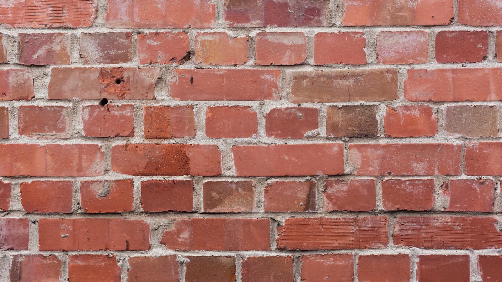 Free photo Old red brick wall